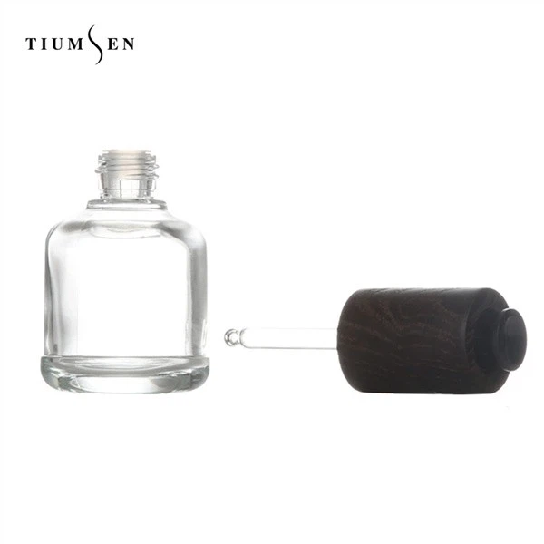 Bamboo Glass Dropper Bottles